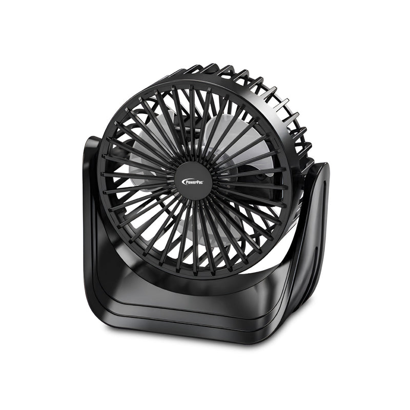 PowerPac 4” USB Rechargeable Table Fan PPUF223
