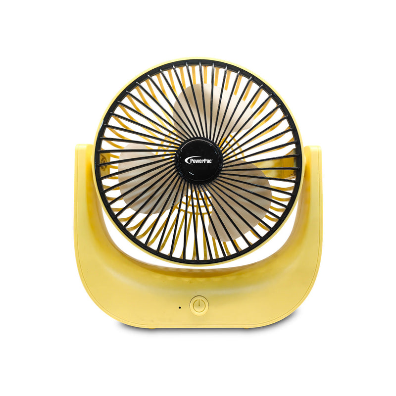 PowerPac 6" USB Rechargeable Table Fan PPUF225