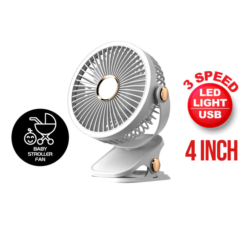 PowerPac 4" Clip/Desk Fan PPUF226