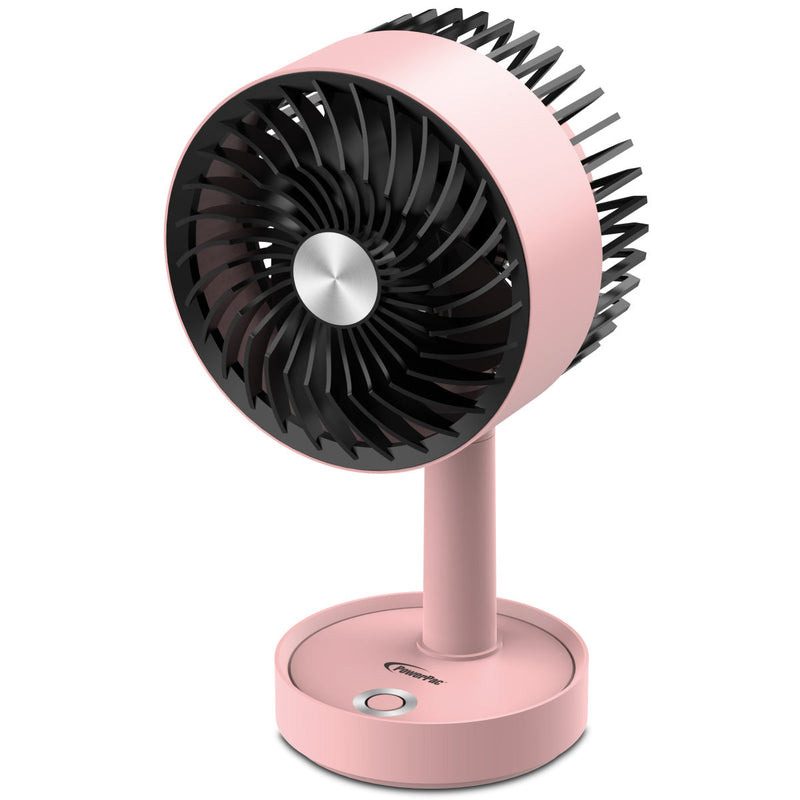 PowerPac 5-inch Rechargeable Portable Table Fan PPUF230