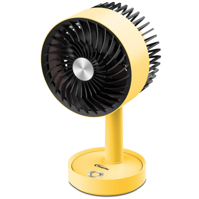 PowerPac 5" USB Rechargeable Portable Table Fan PPUF230