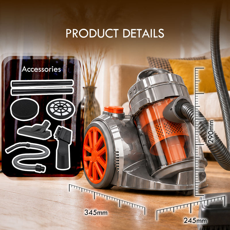 PowerPac Bagless Cyclone Vacuum Cleaner PPV1222