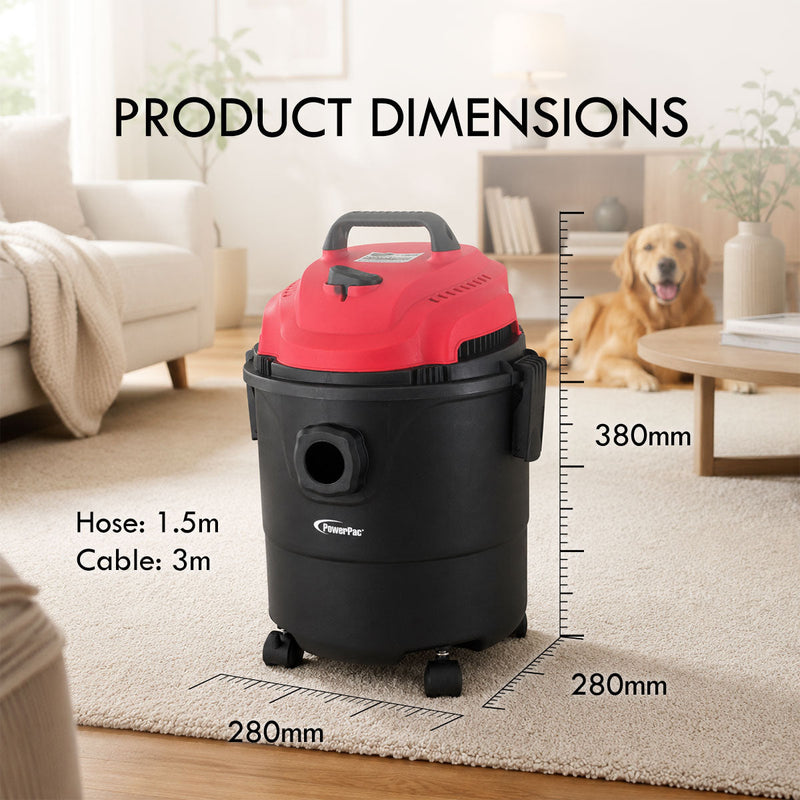 PowerPac 12L Wet & Dry Vacuum Cleaner PPV1300