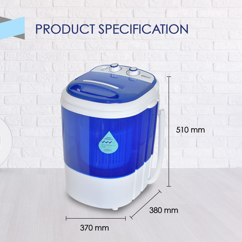 PowerPac 1.5kg 2-in-1 Mini Washing Machine PPW820