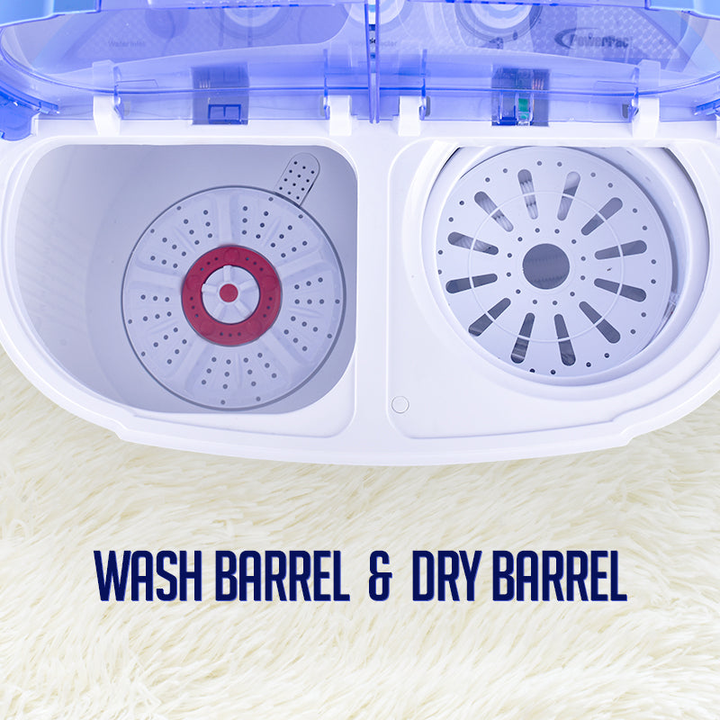 PowerPac 2-in-1 Twin Tub Mini Washing Machine PPW920