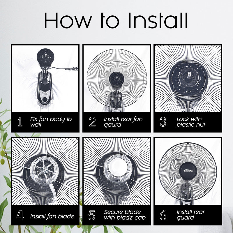 PowerPac 16" Wall Fan PPWF40