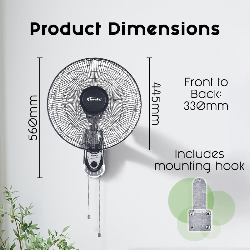 PowerPac 16" Wall Fan PPWF40
