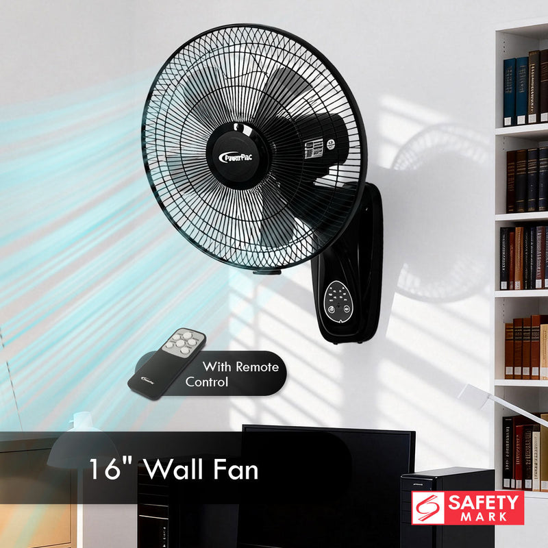 PowerPac 40cm Wall Fan with Remote PPWF40R