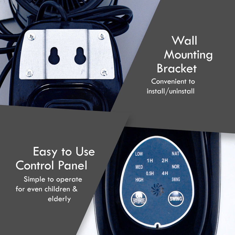 PowerPac 40cm Wall Fan with Remote PPWF40R