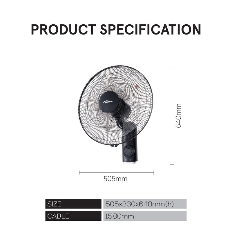 PowerPac 18" Wall Fan PPWF98R