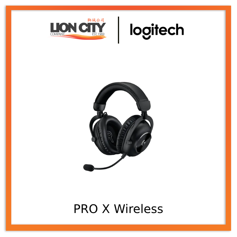 Logitech G PRO X Wireless LIGHTSPEED Gaming Headset with Mic Filter Te