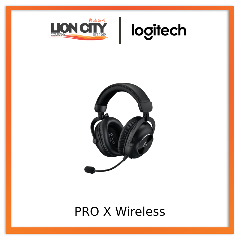 Logitech G PRO X Wireless LIGHTSPEED Gaming Headset with Mic Filter Tech, 50 mm PRO-G Drivers