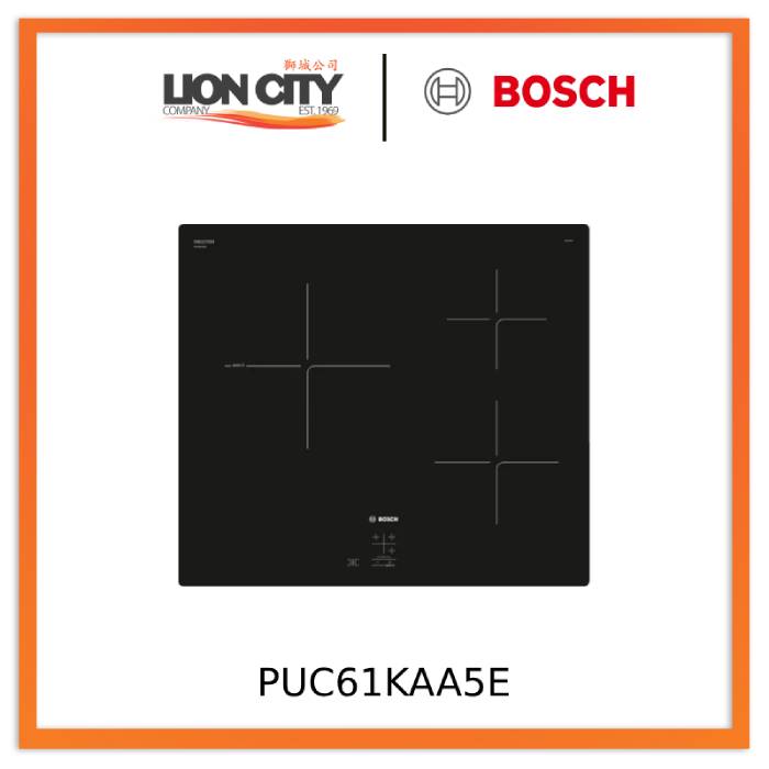 Bosch PUC61KAA5E Series 2 Induction hob 60 cm Black, Surface mount wit ...