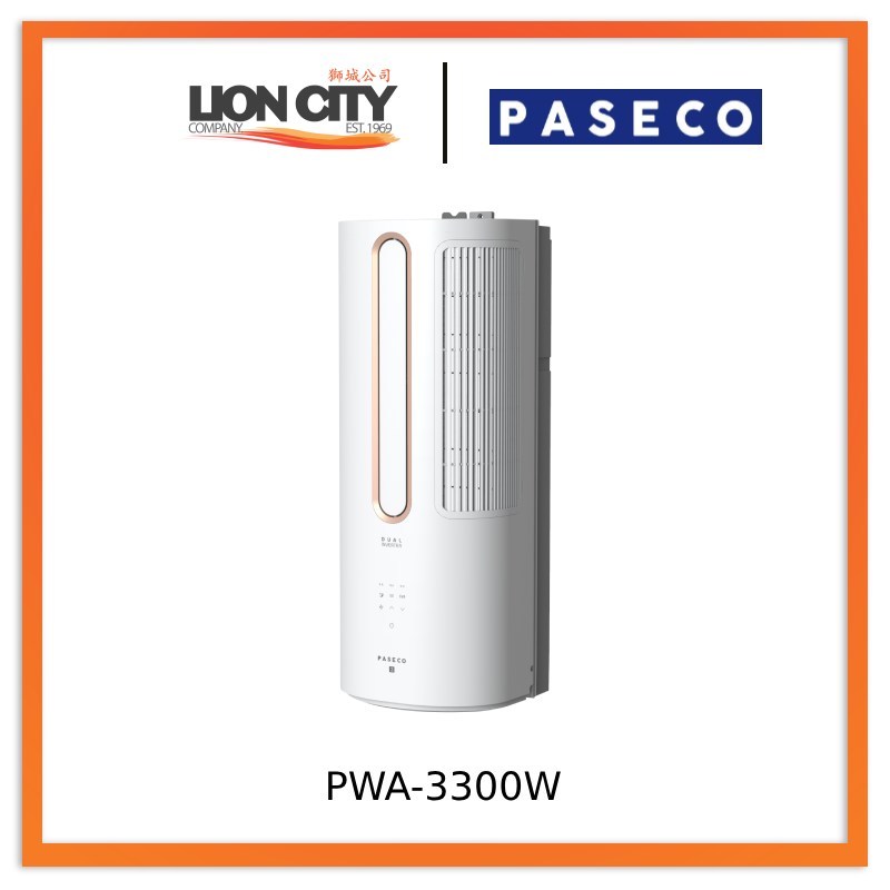 Paseco PWA-3300W (8000 BTU) Dual Inverter Casement Air Conditioner
