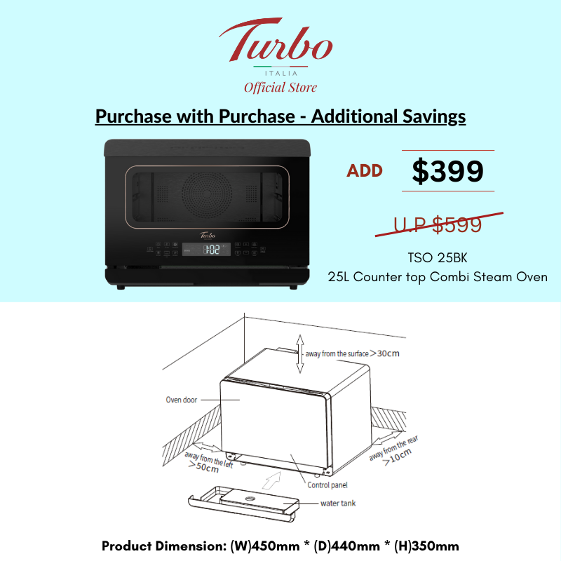 Turbo Italia TIA800B-BK Induction Hob + T208-90 Cooker Hood Bundle