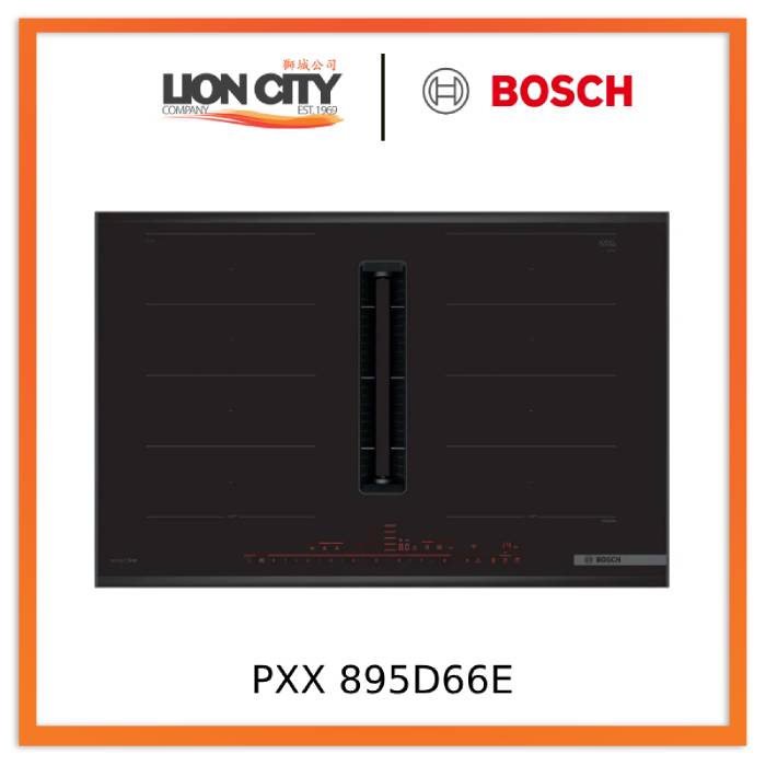 Bosch PXX895D66E Series 8 Induction hob with integrated ventilation system 80 cm surface mount with frame