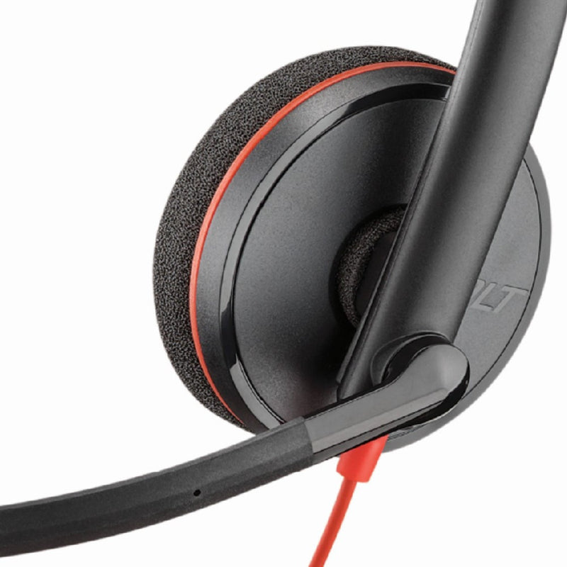 HP Poly Blackwire 3210 Monaural USB-C and USB-A Headset