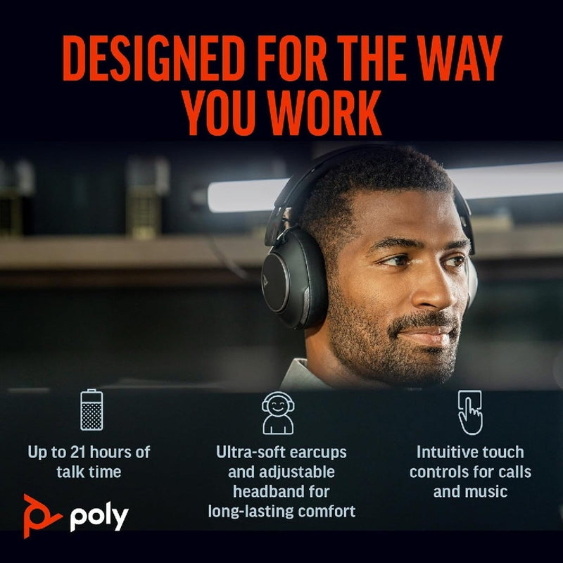 HP Poly Voyager Surround 80 UC Wireless Bluetooth Headset