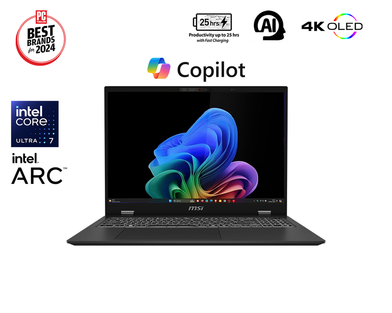 MSI Prestige 16 AI+ Evo B2VMG-042SG Intel Ultra 7 32GB 1TB SSD 16" OLED Laptop