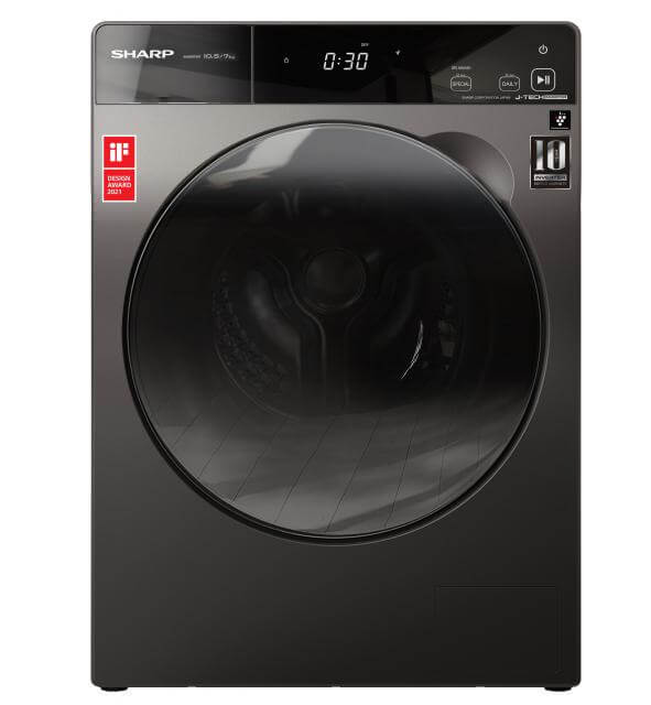 Sharp ES-FW105D7PS 10.5kg Front Load Washer / 7.0 kg Dryer