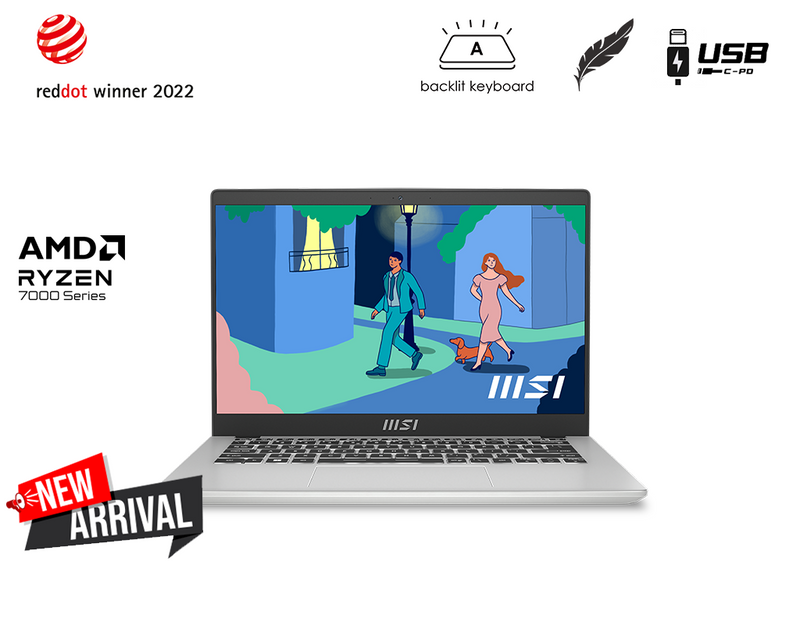 Modern 14 C7M-057SG 14" FHD Laptop AMD Ryzen 7 7730U 16GB 512GB