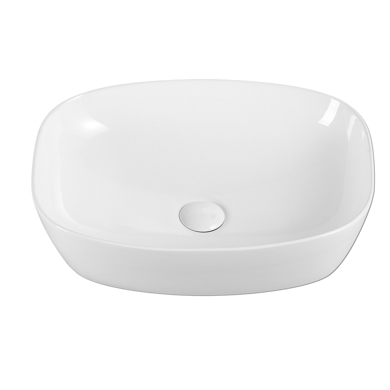 Rubine QTRO 50 Ceramic Basin Gloss White
