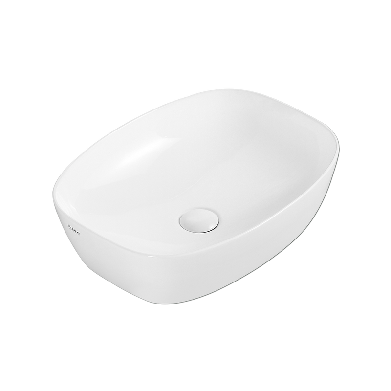 Rubine QTRO 50 Ceramic Basin Gloss White