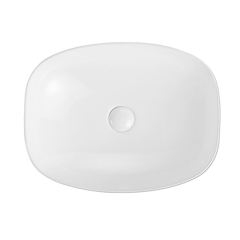 Rubine QTRO 50 Ceramic Basin Gloss White
