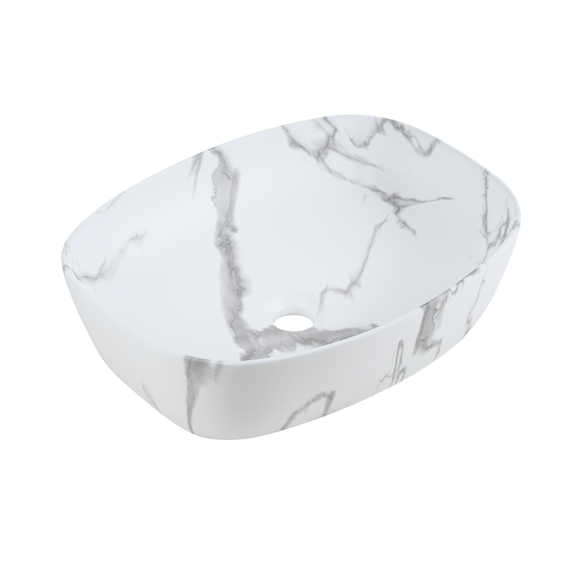 Rubine QTRO 50-VW Ceramic Basin Stone Design