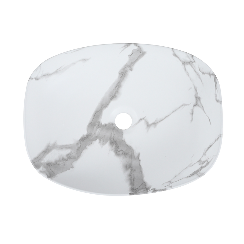 Rubine QTRO 50-VW Ceramic Basin Stone Design