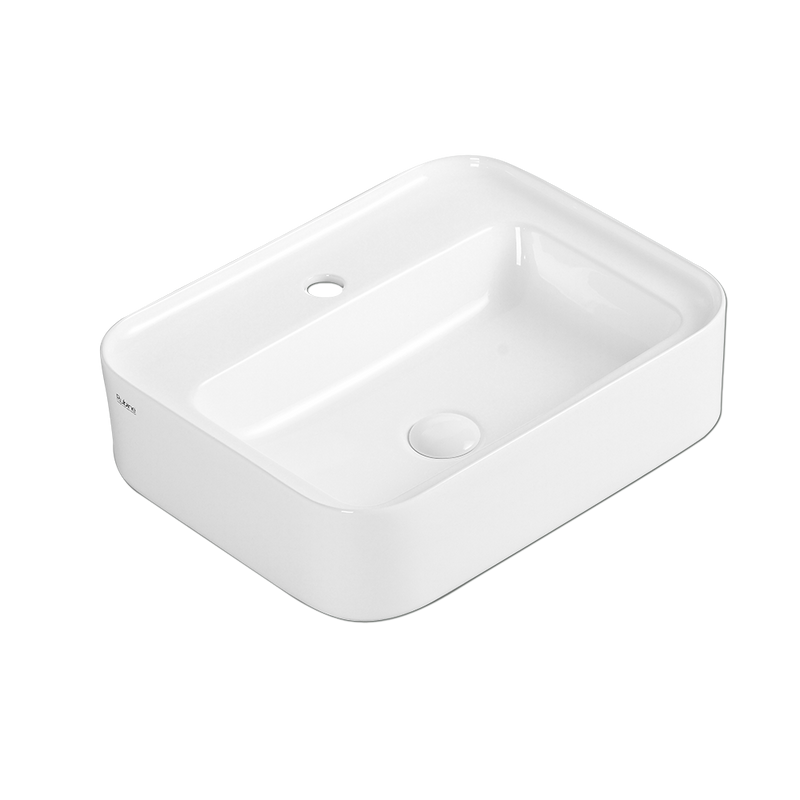 Rubine QTRO 51M Ceramic Basin Gloss White