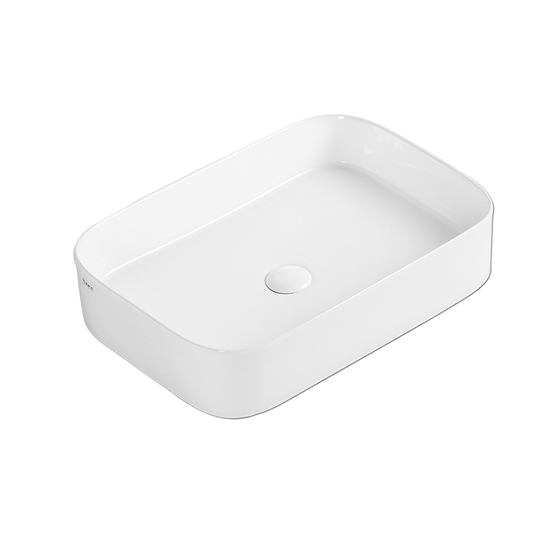 Rubine QTRO 55 Ceramic Basin Gloss White