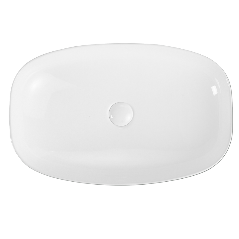 Rubine QTRO 60 Ceramic Basin Gloss White