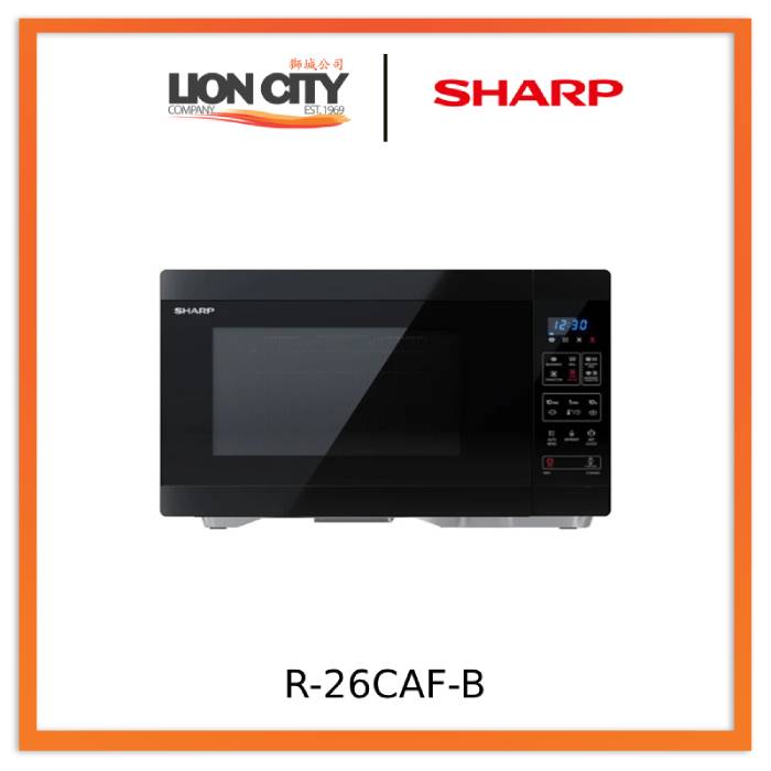 Sharp R-26CAF-B 26L 4-IN-1 Airfry Microwave Oven