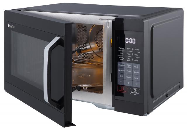 Sharp R-27C-B 27L Microwave Oven with Grill & Convection