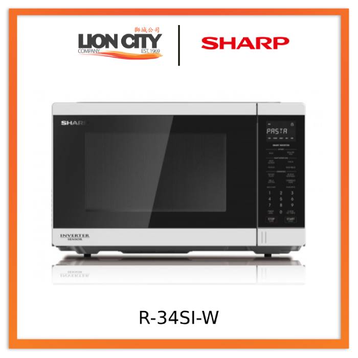 Sharp 34L Basic Inverter Microwave Oven R-34SI-W - Lion City Company