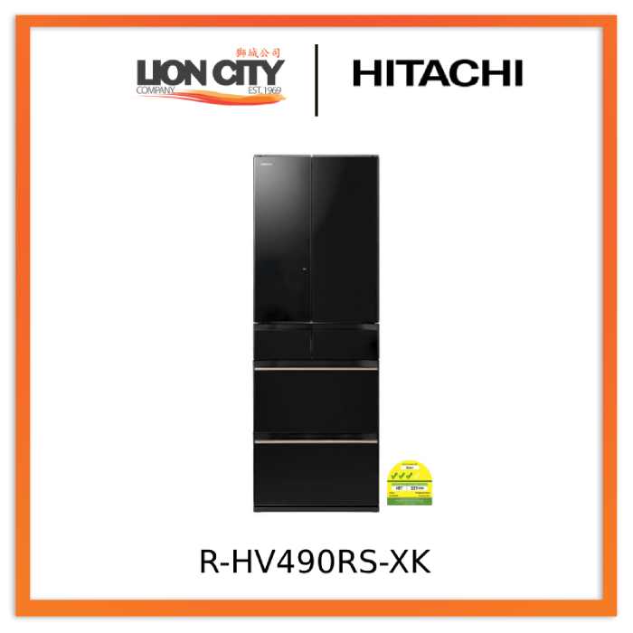 Hitachi R-HV490RS-XK/XW/X 379L Multi-Door Fridge