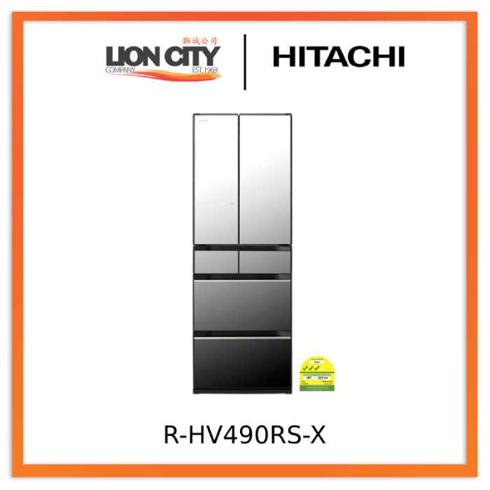 Hitachi R-HV490RS-X 379L Multi-Door Fridge