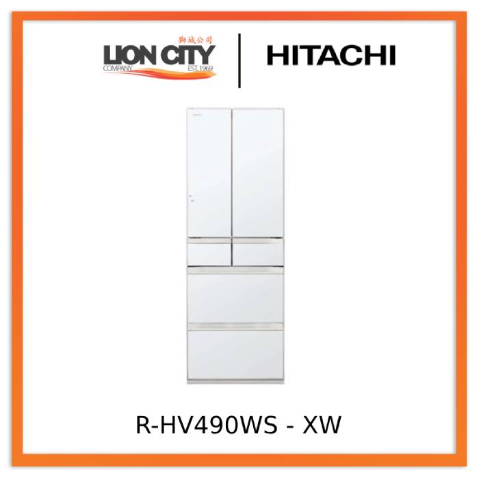 Hitachi R-HV490WS-XK/XW/X 485L Multi-Door Refrigerator