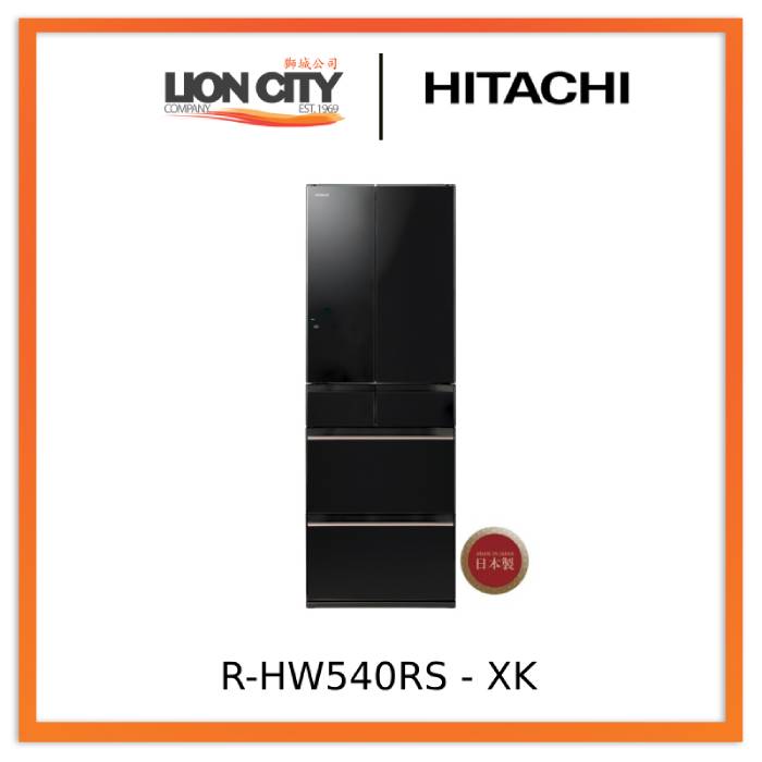 Hitachi R-HW540RS -XK/XW/XN 416l Multi-door Fridge - Lion City Company