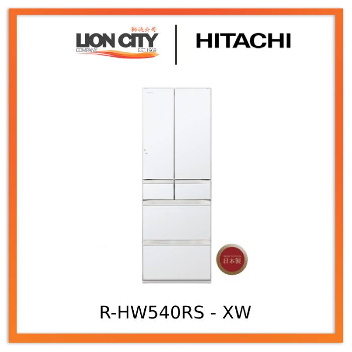 Hitachi R-HW540RS -XK/XW/XN 416l Multi-door Fridge - Lion City Company