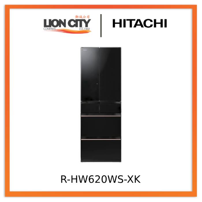 Hitachi R-HW620WS-XK/XW/X 617L Multi-Door Fridge