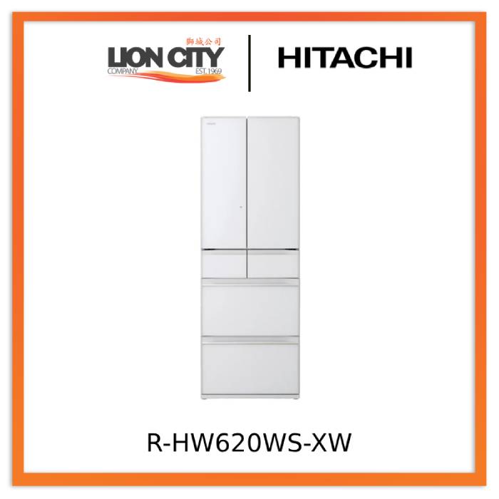 Hitachi R-HW620WS-XK/XW/X 617L Multi-Door Fridge