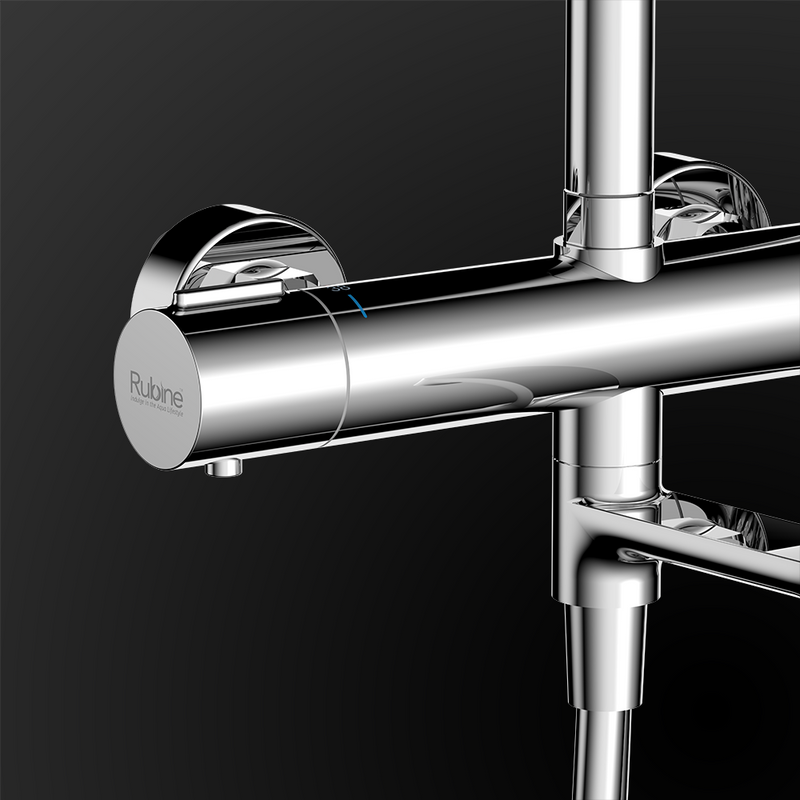 Rubine RSC-THERMO-R31-CH Rainshower Column Mixer Chrome
