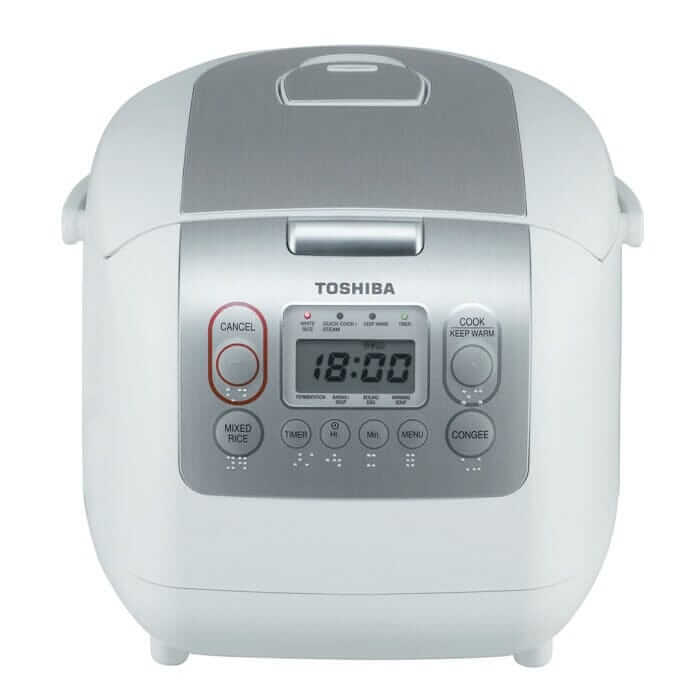 Toshiba 1.0L RC-10NMFEIS Electric Rice Cooker - White