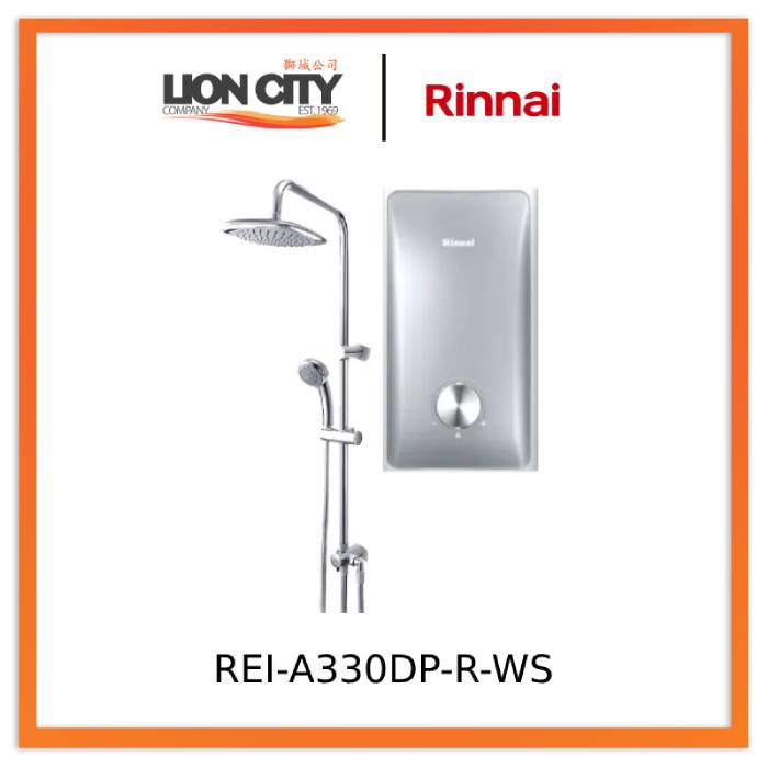 Rinnai REI-A330DP-R-WW/WB/WS Ore Series (With Pump) Rainshower LED Illumination