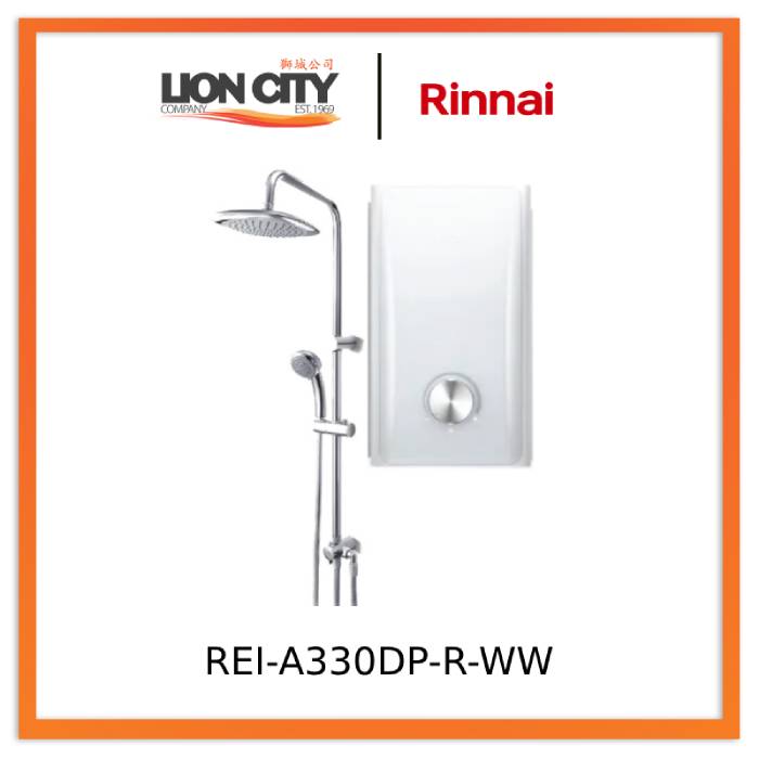 Rinnai REI-A330DP-R-WW/WB/WS Ore Series (With Pump) Rainshower LED Illumination