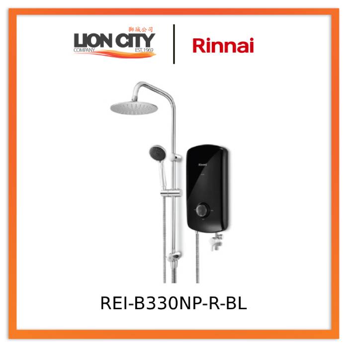 Rinnai REI-B330NP-R-G/BL/SL Crystal Series Extra Large Rainshower Head