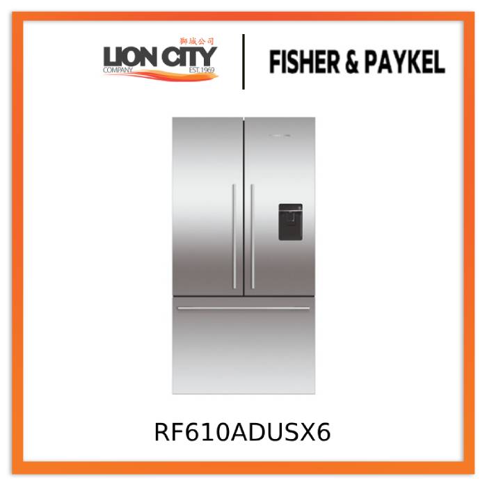 Fisher & Paykel RF610ADUSB7/RF610ADUSX6 3 Door Fridge