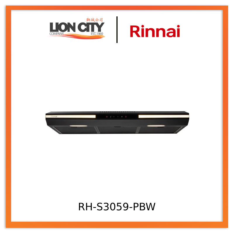 Rinnai RH-S3059-PBW LED Slimline Hood